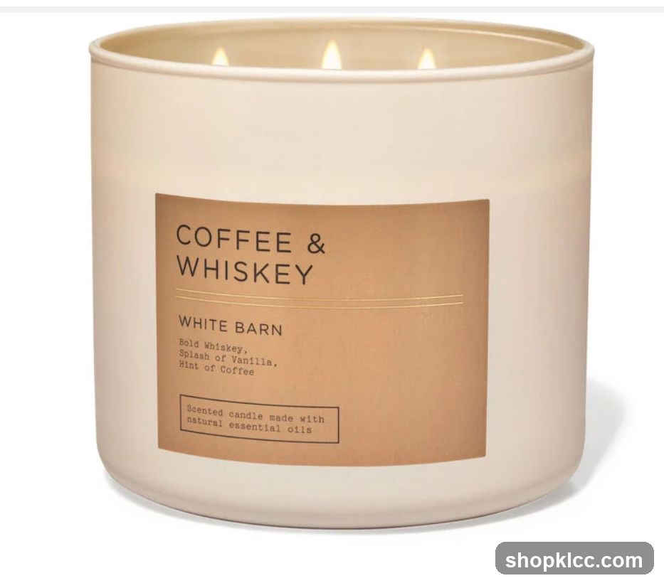 Coffee & Whiskey Scented Candle