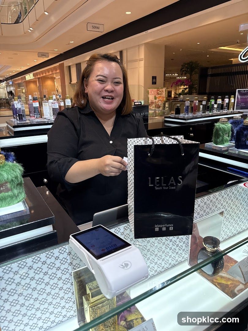 Salesperson at a Perfume Counter