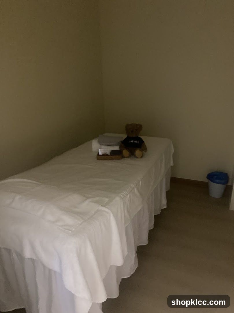 Massage Table with Teddy Bear