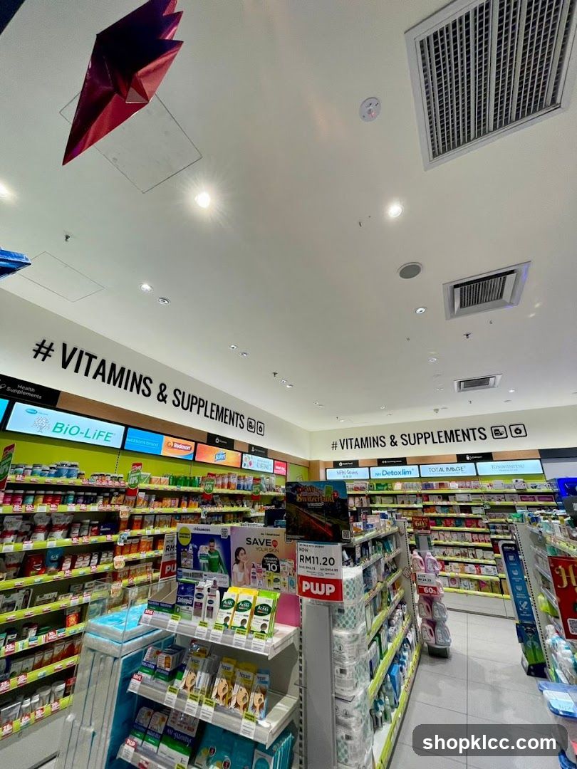 Vitamins and Supplements Store Interior