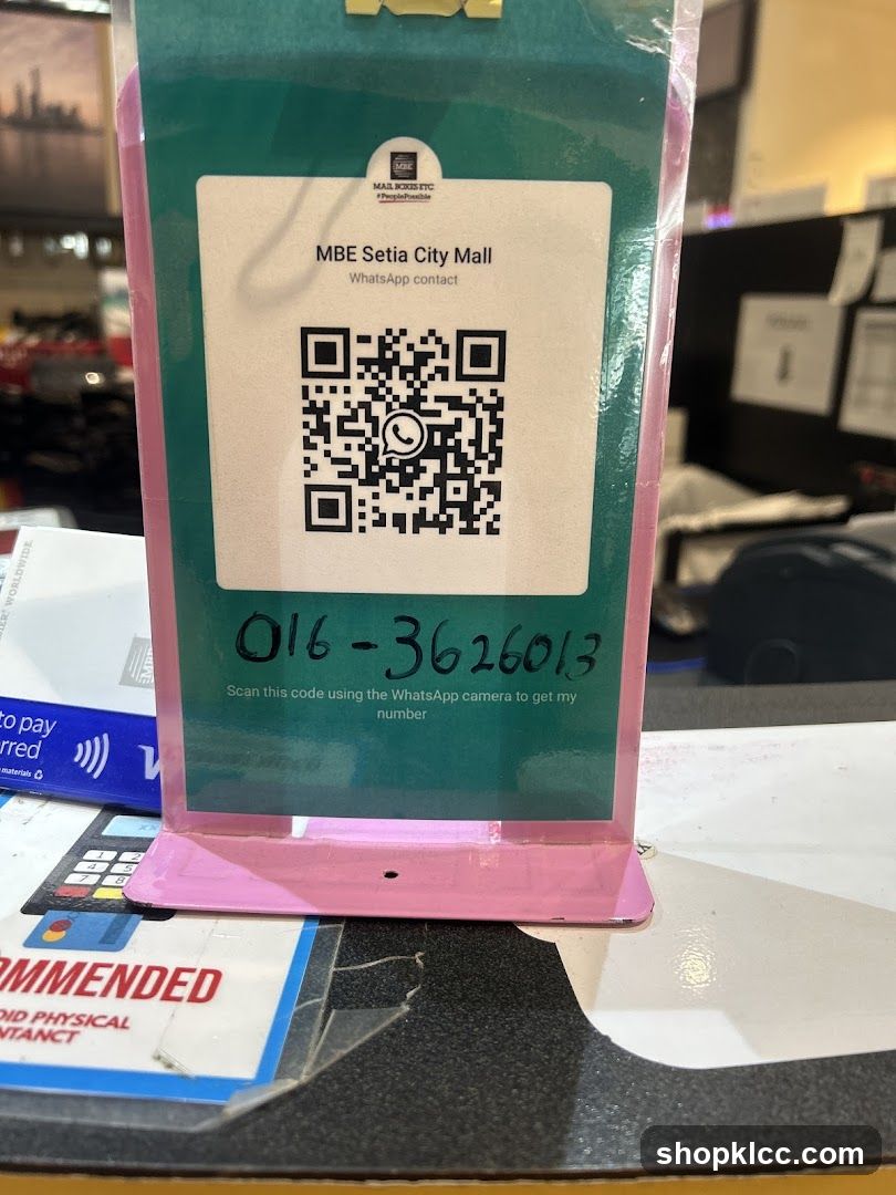 MBE Setia City Mall WhatsApp Contact