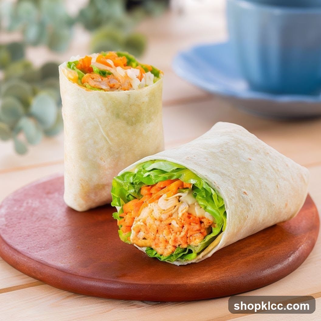 Two Wraps on a Wooden Board