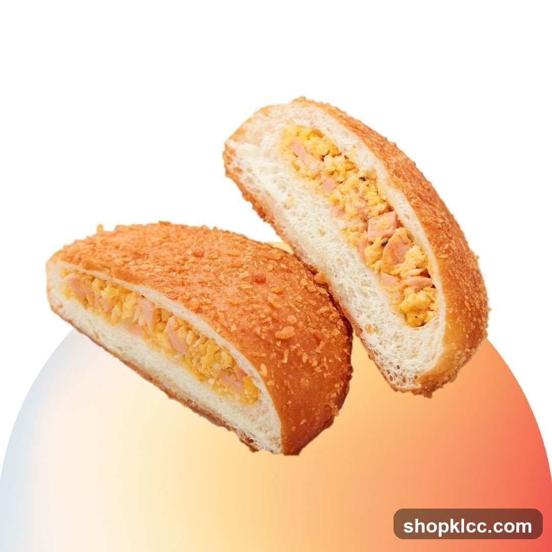 Scrambled Egg and Ham Bread