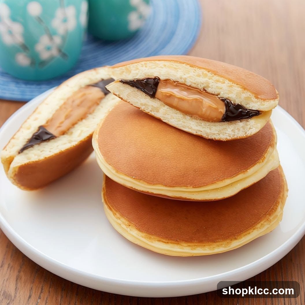 Dorayaki with Peanut Butter and Chocolate
