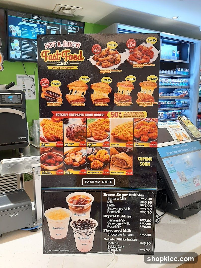 Famima Cafe Fast Food Corner Menu
