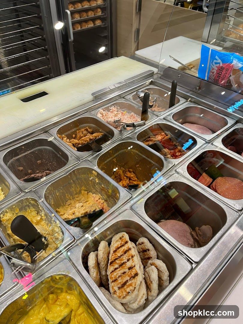 Sandwich Ingredients Display