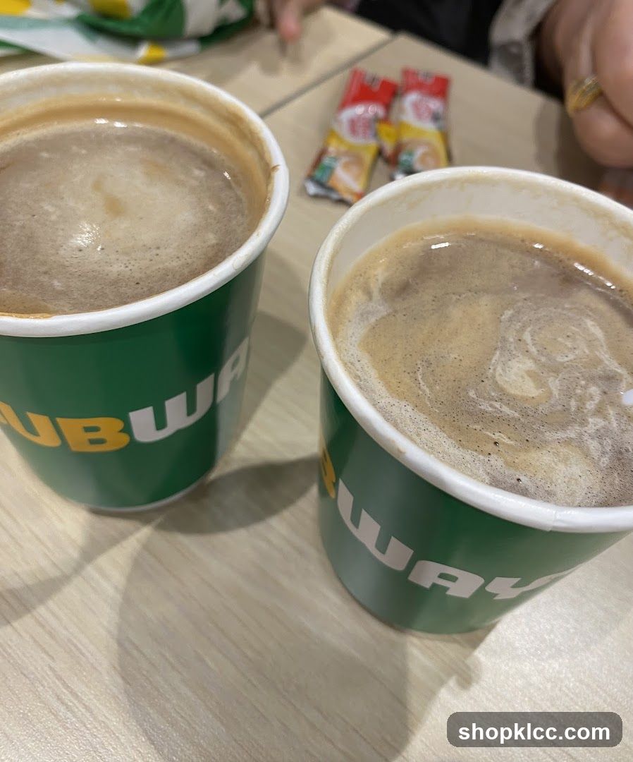 Subway Coffee Cups