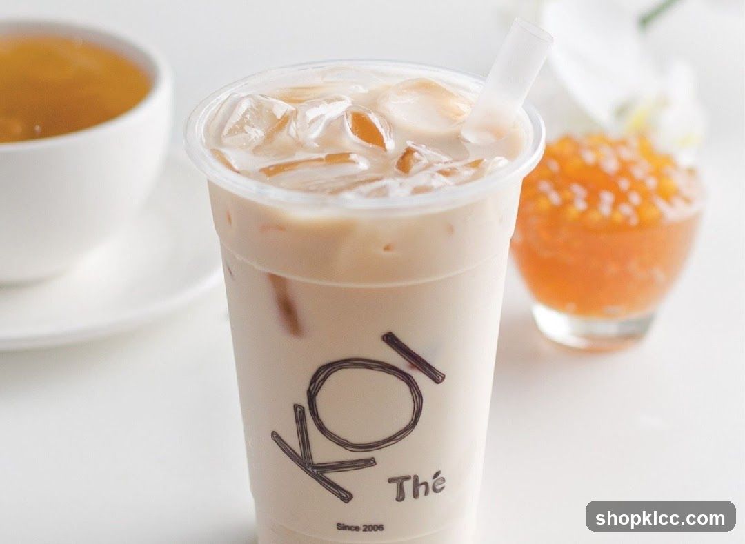 Iced Milk Tea with Boba