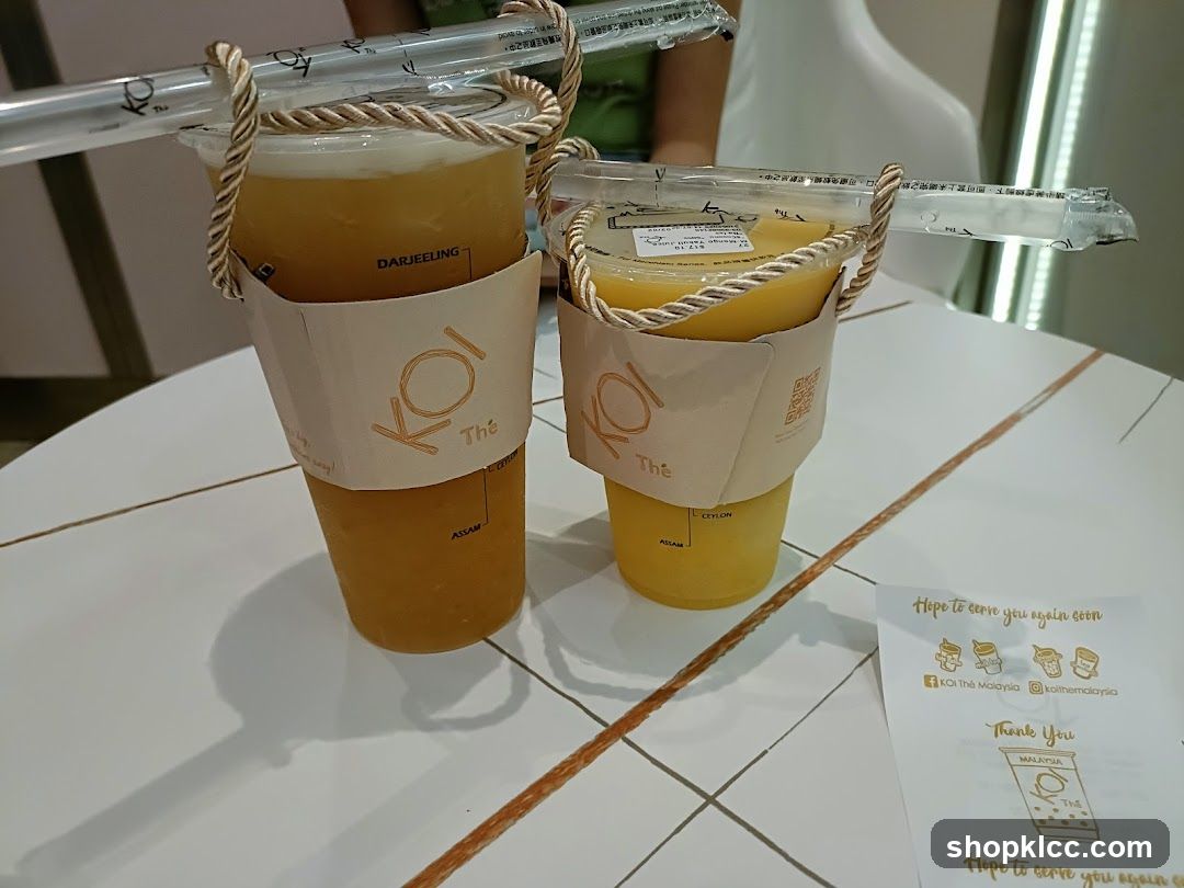 Two KOI The drinks