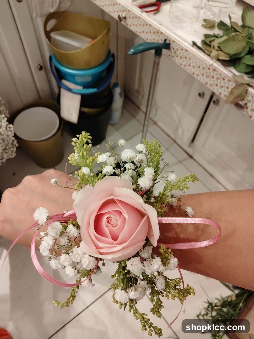 Corsage on Wrist