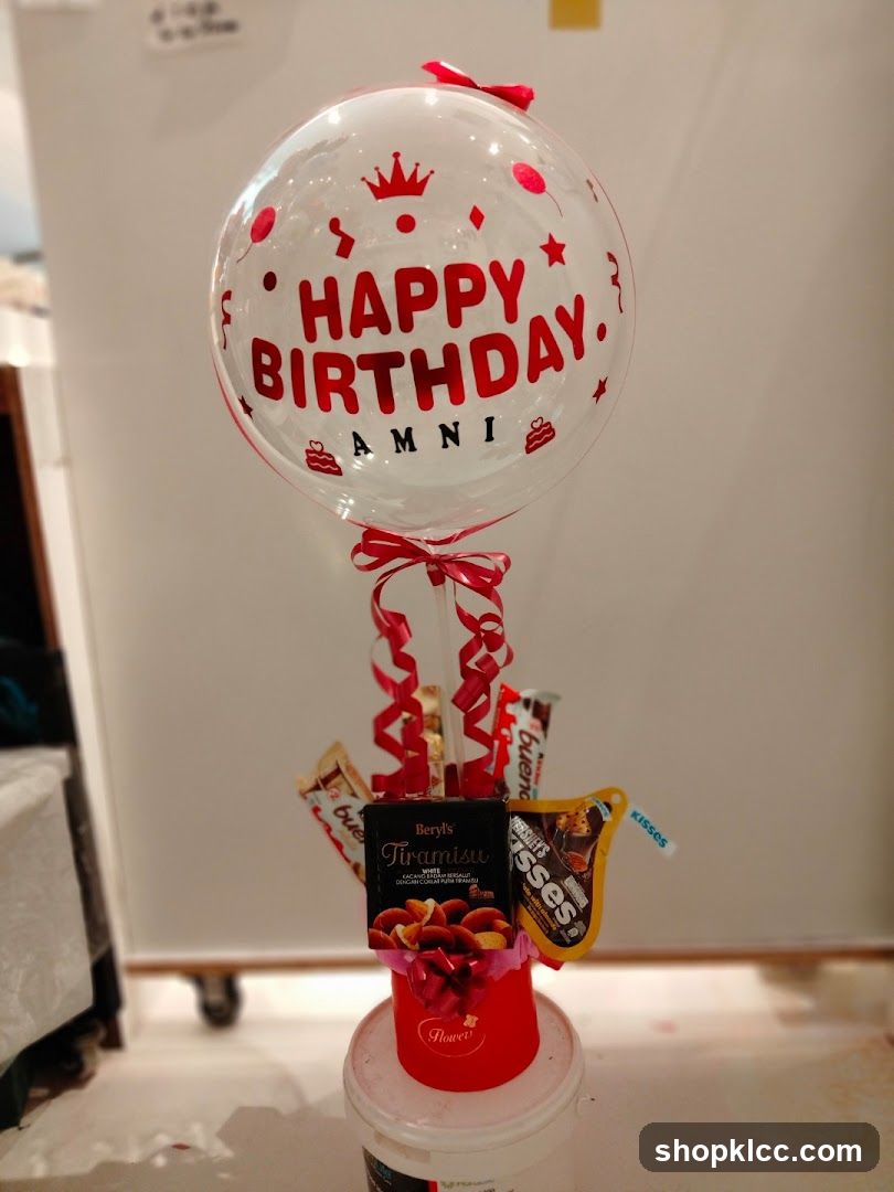 Birthday Balloon Arrangement with Chocolates