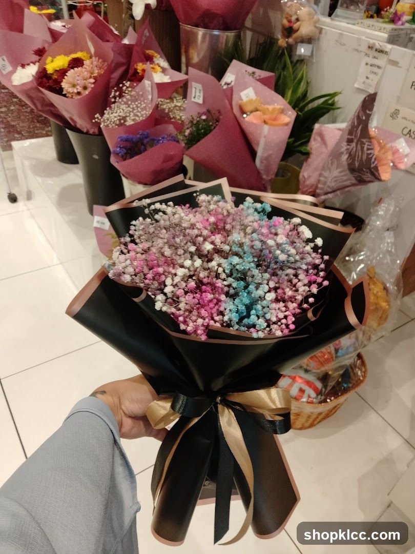 Colorful Baby's Breath Bouquets