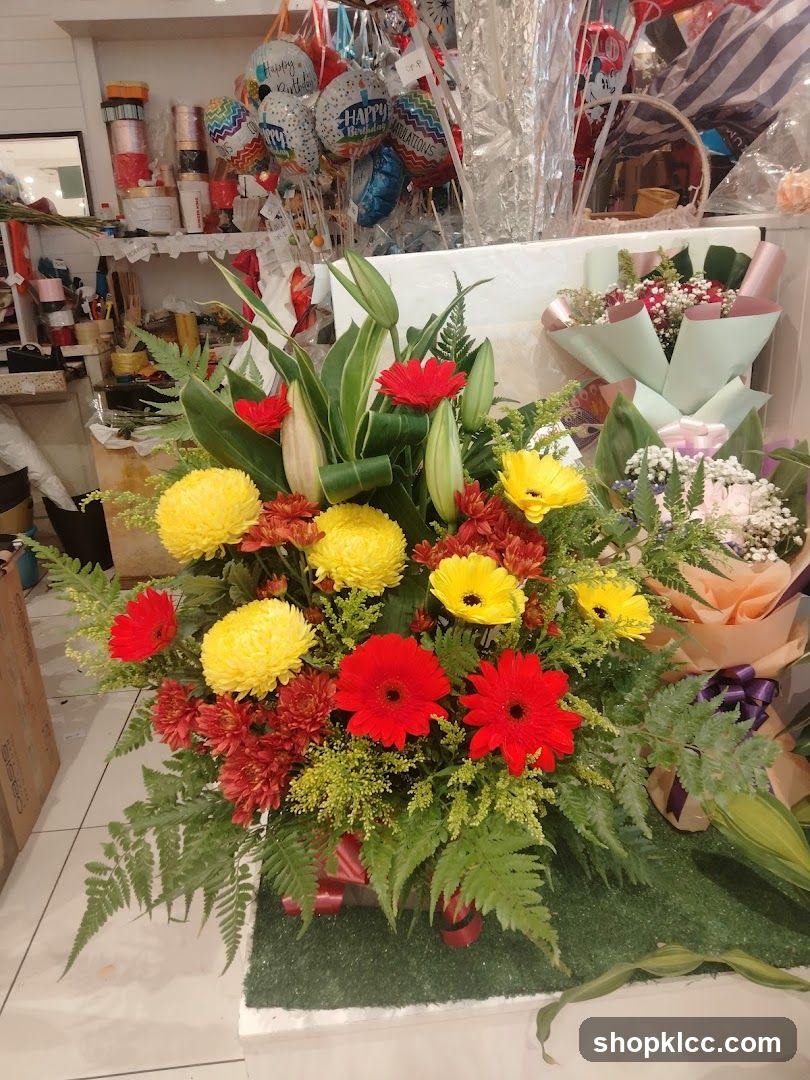 Flower Arrangement with Balloons