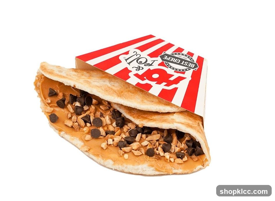 Peanut Butter and Chocolate Crepe