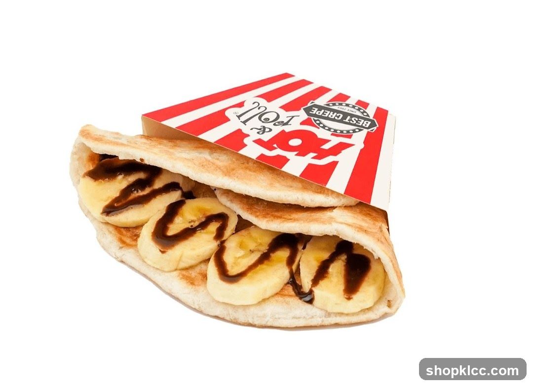 Banana and Chocolate Crepe