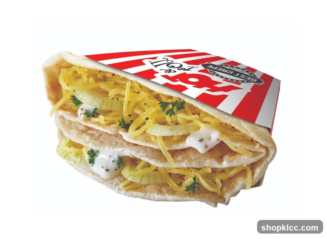 Crepe with Cheese and Onions