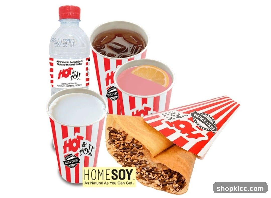 Hot & Roll Crepe and Drinks