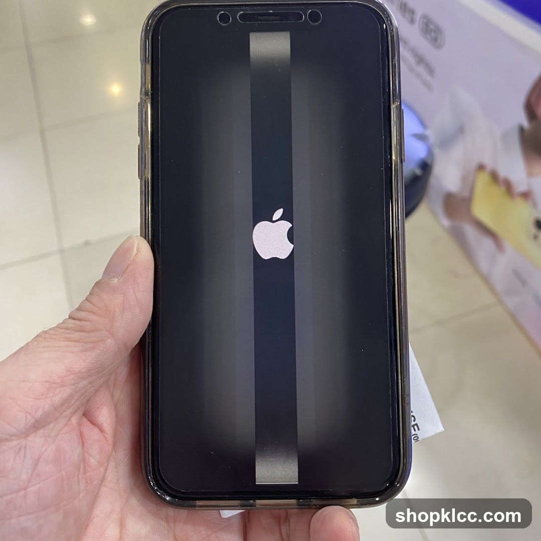 iPhone with Apple Logo