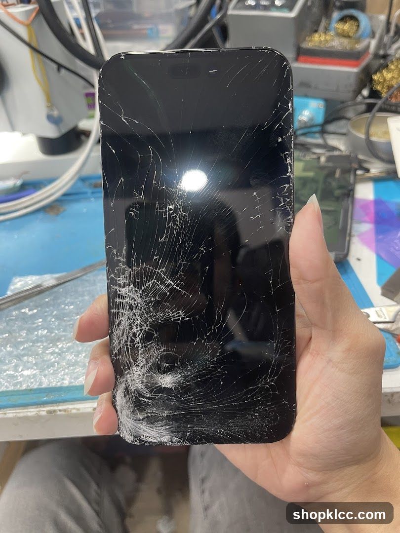 Cracked Smartphone Screen