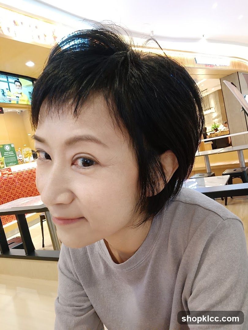 Woman in a cafe