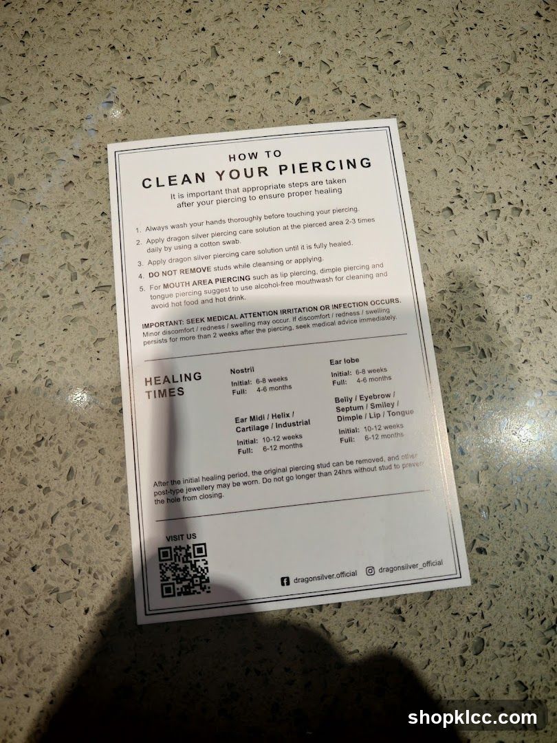 How to Clean Your Piercing Guide