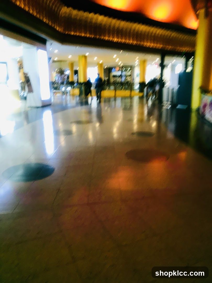 Interior of a brightly lit establishment