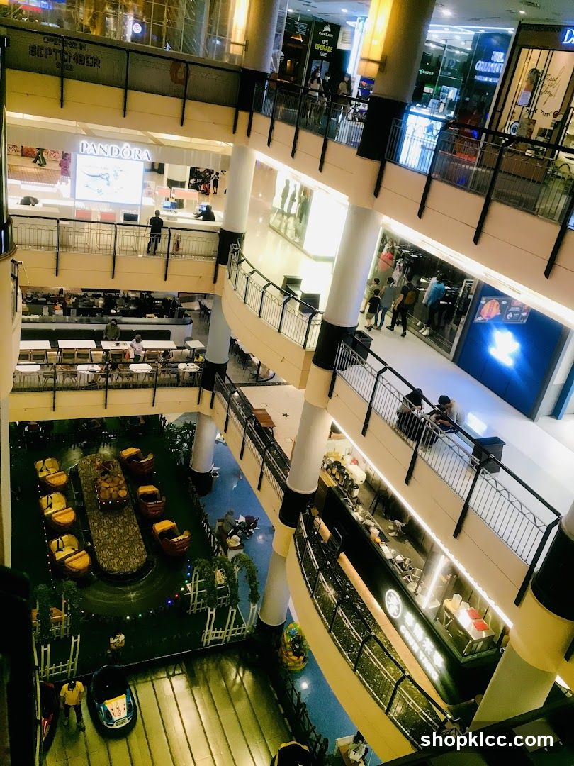 Multi-level shopping mall interior