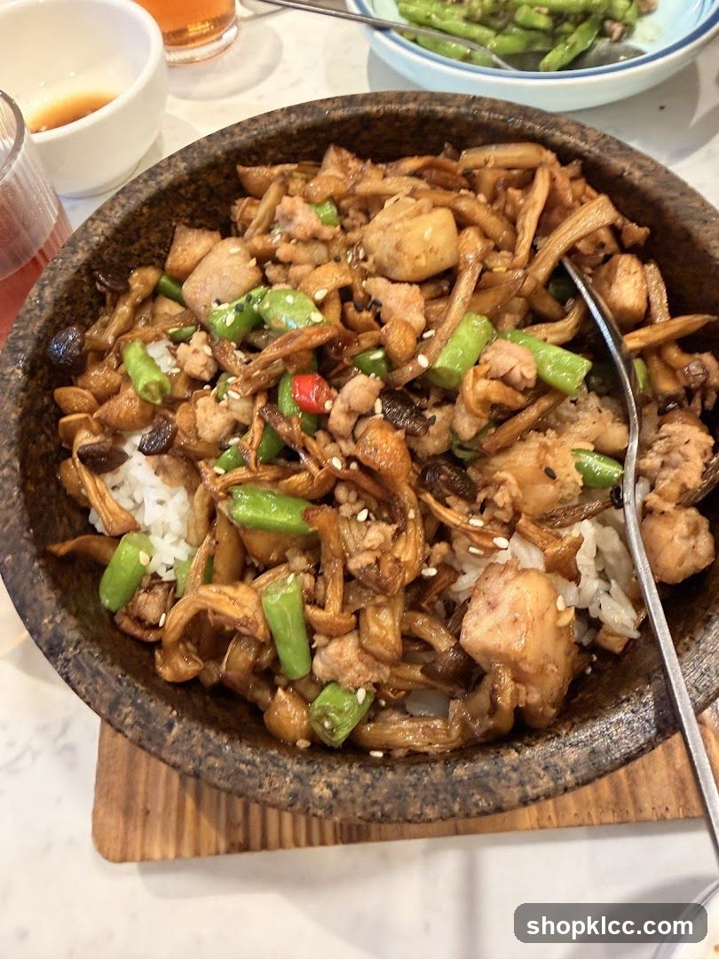Mushroom and Pork Rice Bowl