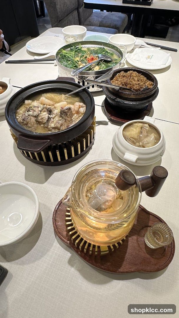Table with Food and Tea