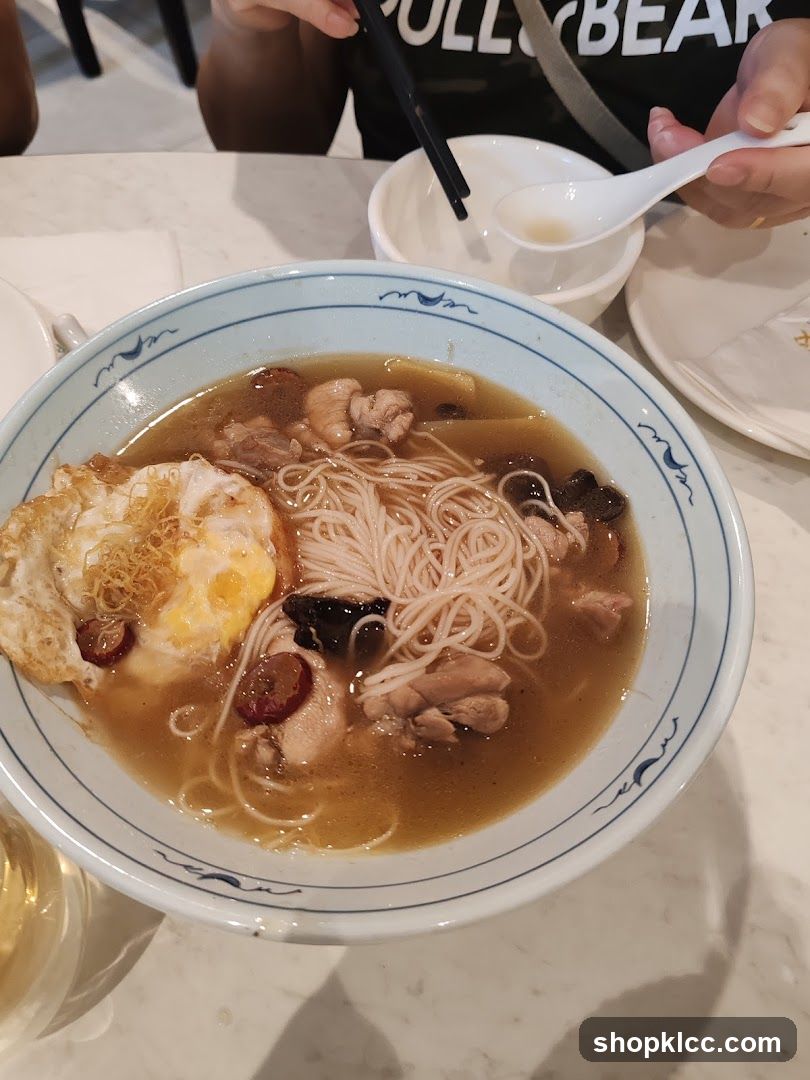 Noodle Soup with Fried Egg