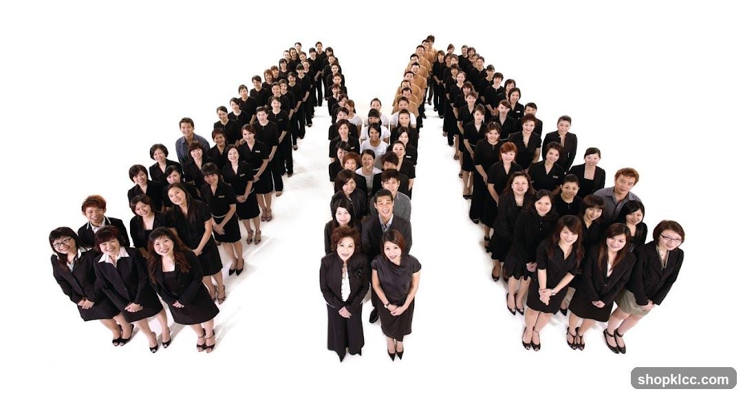 Group of people in black attire