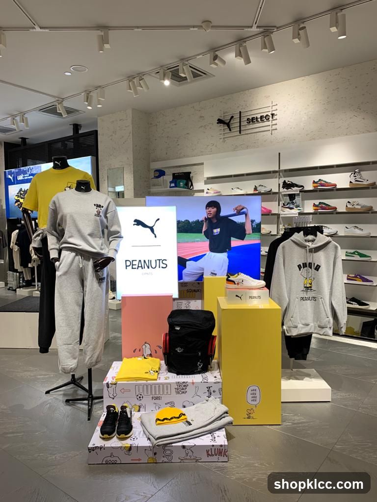 Puma x Peanuts Collection Display