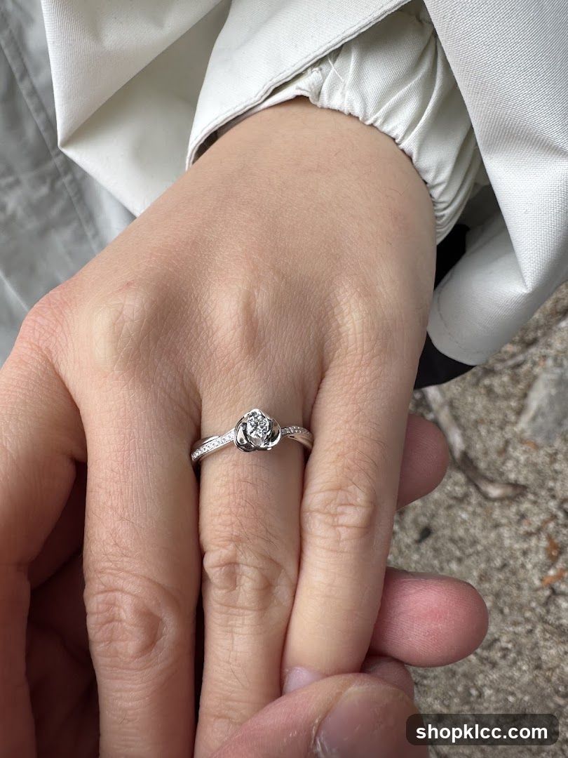 Close-up of hands wearing a ring
