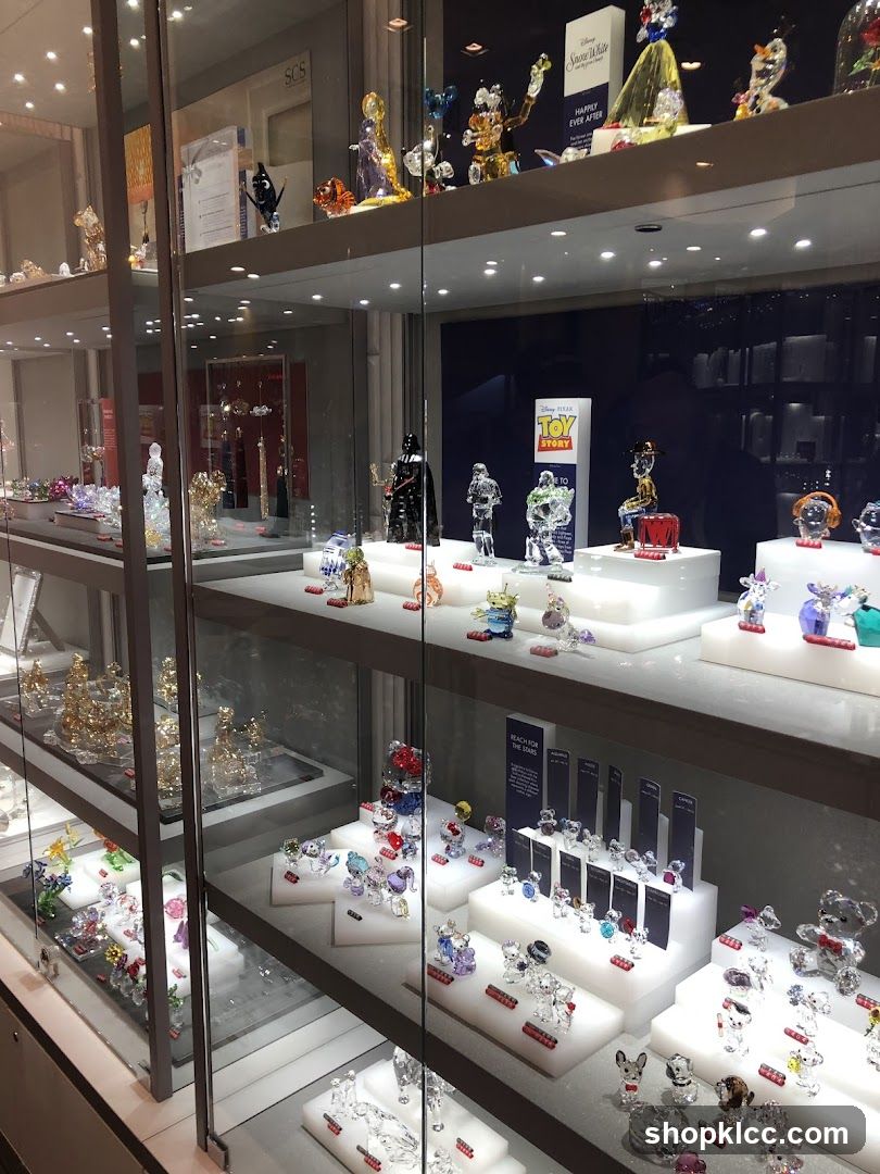Display of Crystal Figurines