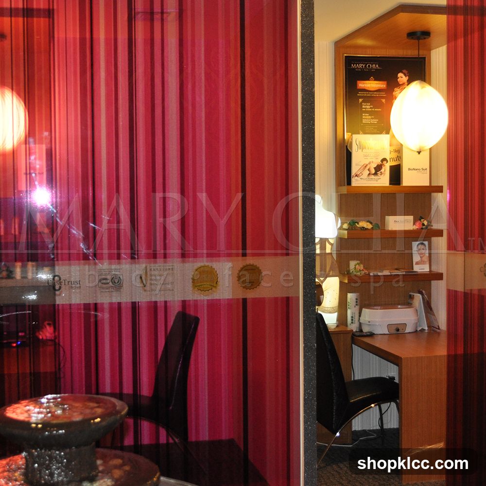 Spa Interior with Shelving and Desk