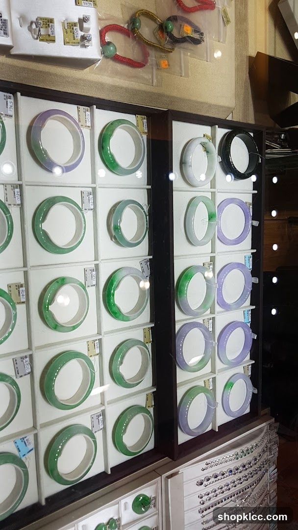 Jade and Gemstone Bracelets Display