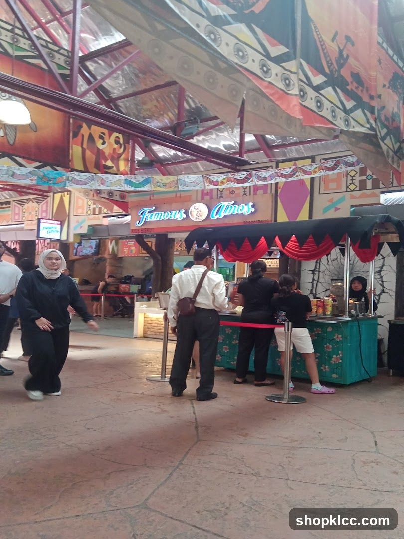 Food stall with signage