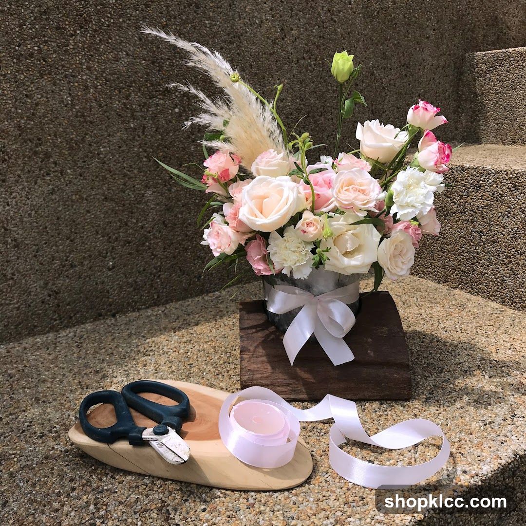 Floral Arrangement with Florist Tools