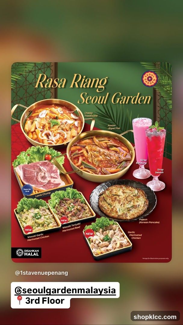 Seoul Garden Menu