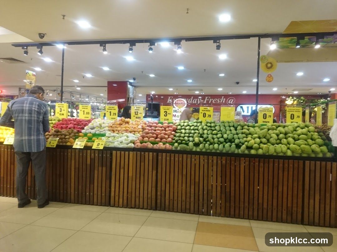 Fruit Display in a Supermarket