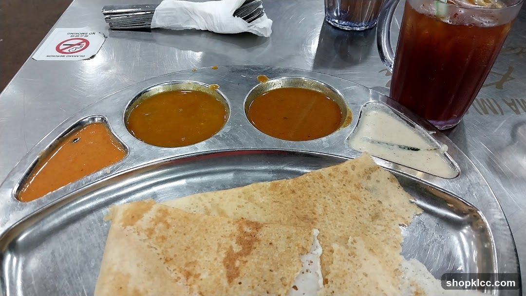 Dosa with Curries and Drink