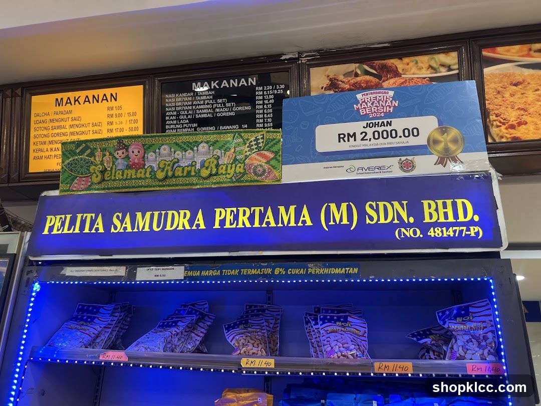 Restaurant Menu and Awards