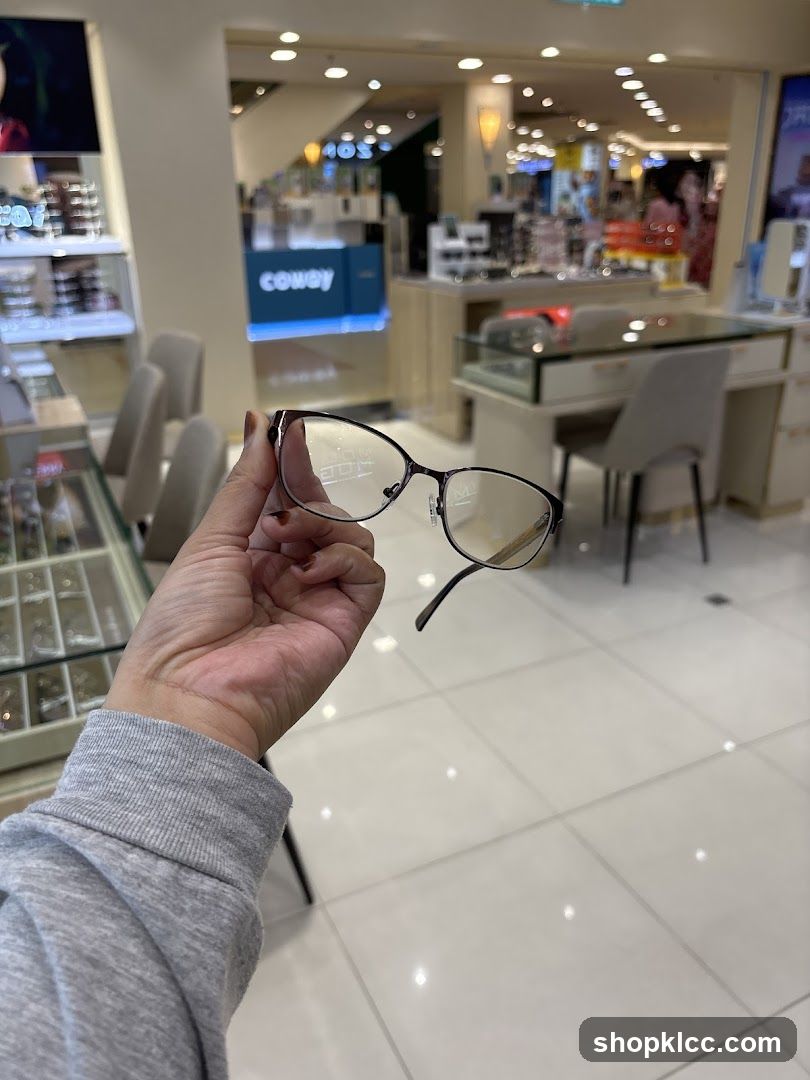 Eyeglasses in an Optical Store