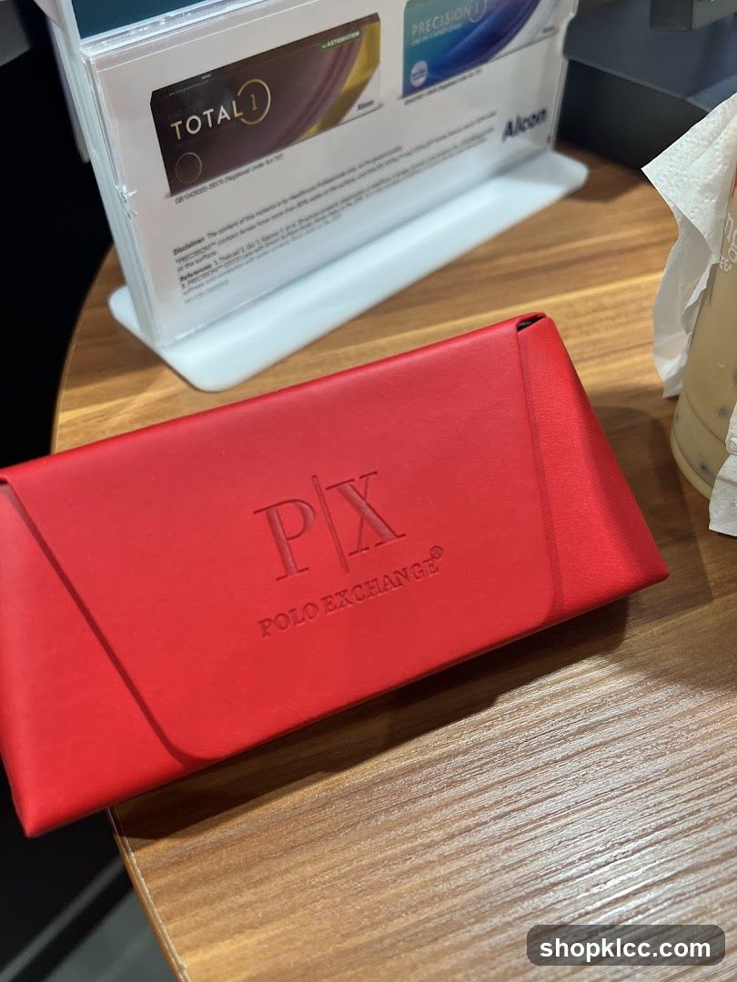 Red Glasses Case with Logo