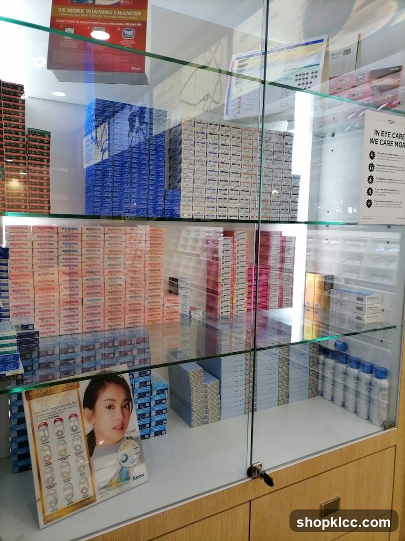 Eye Care Products Display