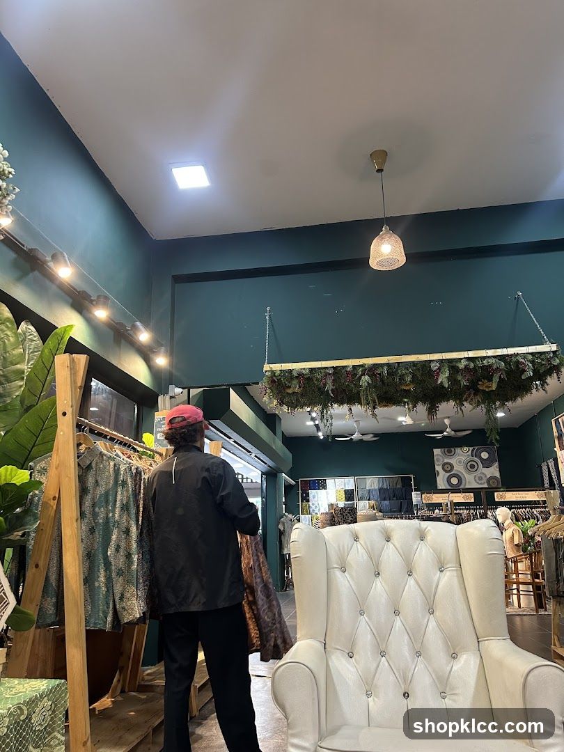 Interior of a clothing store