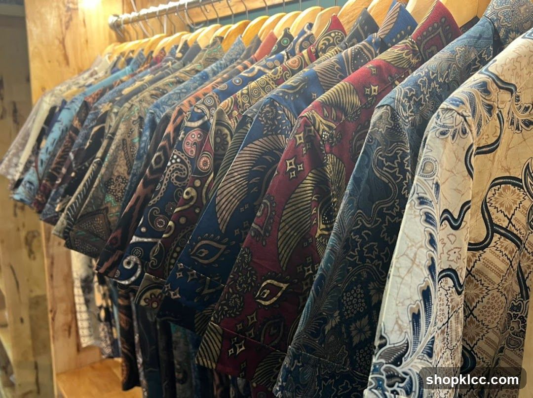 Batik Shirts on Hanger