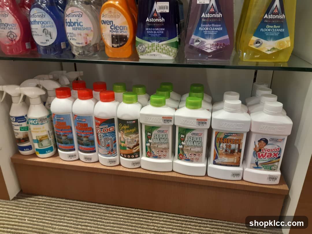 Cleaning Products Display