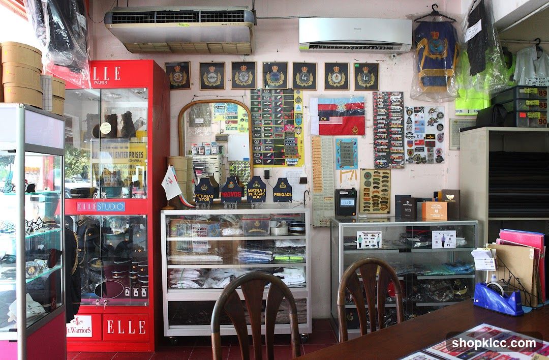 Uniform and Emblem Shop Interior