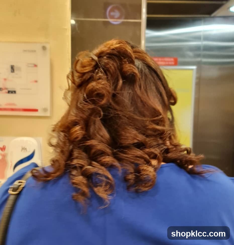 Woman with styled hair